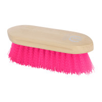 Imperial Riding Dandy brosse nylon dure avec dos bois verni Rose néon