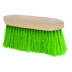 Imperial Riding Dandy brosse nylon longue dure avec dos bois v Néon vert