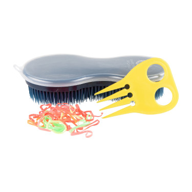 Brosse Perfection etéelastiques à crinière Bleu marine