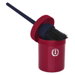 Pinceau à graisse pour sabot avec pot Imperial Riding Tango Red Rouge