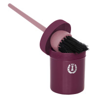 Pinceau à graisse pour sabot avec pot Imperial Riding Fleur noire