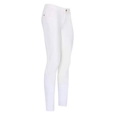 Pantalon Pantalon d'équitation Euro-Star Dynamic Air FullGrip homme Blanc