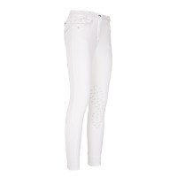 Pantalon d'equitation Euro-Star Merle Shine GripTec femme Blanc