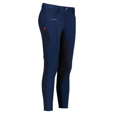 Pantalon d'equitation Euro-Star Flicka FullGrip femme Sodalite blue / peacoat