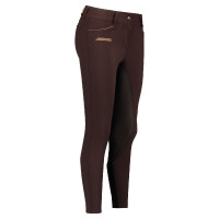 Pantalon d'equitation Euro-Star Arion FullGrip femme Coffee bean Marron
