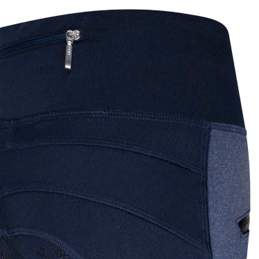 Legging d'équitation Easy Rider Dietse FullGrip enfant Navy / navy melange Bleu