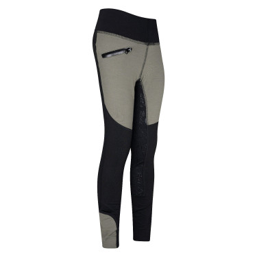 Legging d'équitation Easy Rider Dietse FullGrip enfant Olive / black Vert