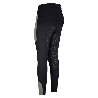 Legging d'équitation Easy Rider Dietse FullGrip enfant Olive / black Vert