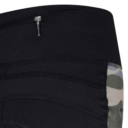 Legging d'équitation Euro-Star Dietse FullGrip enfant Noir / camouflage
