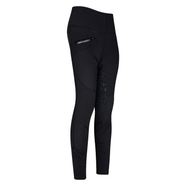 Legging d'équitation Euro-Star Dietse FullGrip enfant Noir / noir