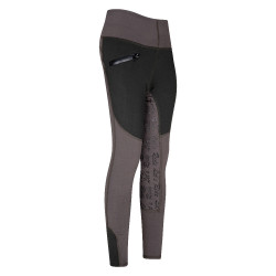 Legging d'équitation Euro-Star Dietse FullGrip enfant Gris noir