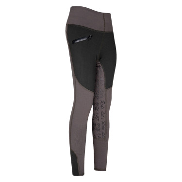 Legging d'équitation Euro-Star Dietse FullGrip enfant Gris noir