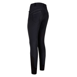 Pantalon d'équitation Euro-Star Elodie Diamond FullGrip enfant Noir