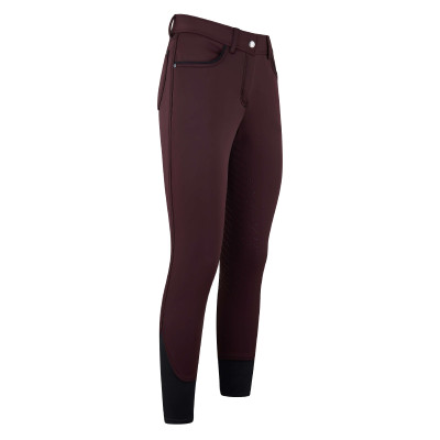 Pantalon d'équitation Euro-Star La Xantippe Softsh FullGrip Dark plum