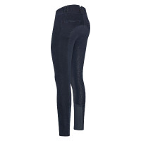 Pantalon d'équitation Euro-Star Slim Shape Denim FullGrip Dark blue denim Bleu Pantalon d'équitation Euro-Star Slim Shape Denim FullGrip Dark blue denim Bleu