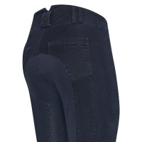 Pantalon d'équitation Euro-Star Slim Shape Denim FullGrip Dark blue denim Bleu Pantalon d'équitation Euro-Star Slim Shape Denim FullGrip Dark blue denim Bleu