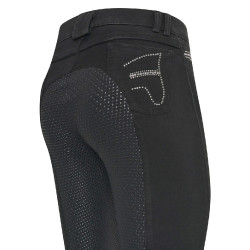 Pantalon d'équitation Euro-Star Indigo Diamond Den. FullGrip Denim noir Gris Pantalon d'équitation Euro-Star Indigo Diamond Den. FullGrip Denim noir Gris