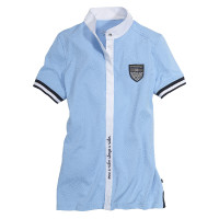 Polo de concours Euro-Star Brigitte Sky Bleu Polo de concours Euro-Star Brigitte Sky Bleu