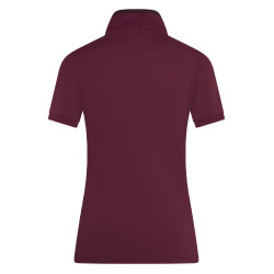 Polo avec demi-zip Euro-Star Gina Dark berry Rouge