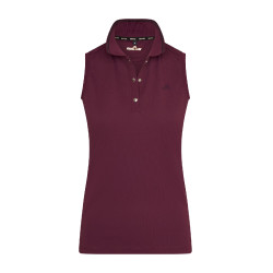 Polo sans manches Euro-Star Carmella Dark berry Rouge
