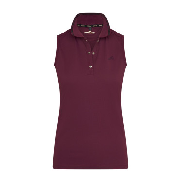 Polo sans manches Euro-Star Carmella Dark berry Rouge
