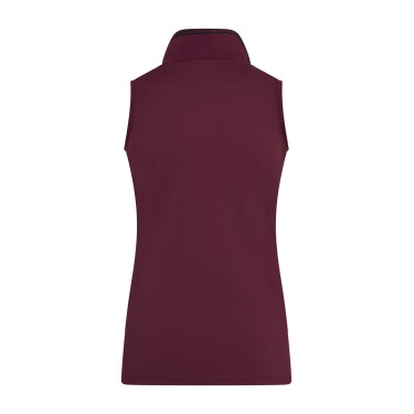 Polo sans manches Euro-Star Carmella Dark berry Rouge