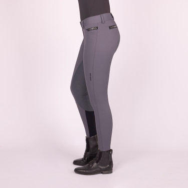 Pantalon d'équitation Euro-Star Arista Fashion Diamond FullGrip Periscope Gris