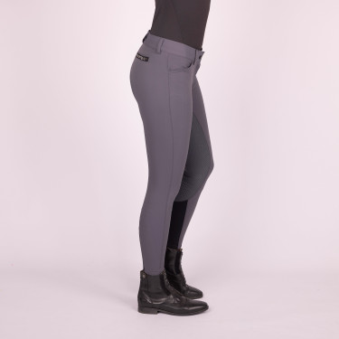 Pantalon d'équitation Euro-Star Arista Fashion Diamond FullGrip Periscope Gris