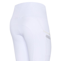 Legging d'équitation Euro-Star Breez Summer FullGrip Blanc