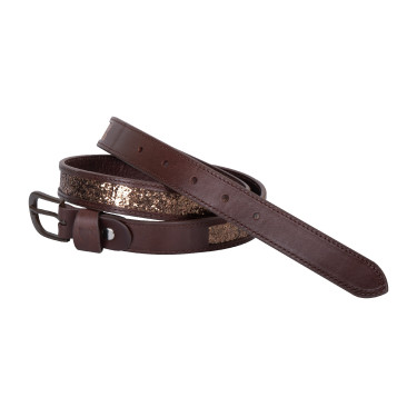 Ceinture Euro-Star Glittery Mocca Marron