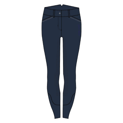 Pantalon d'équitation Easy Rider Emilie FullGrip Bleu marine