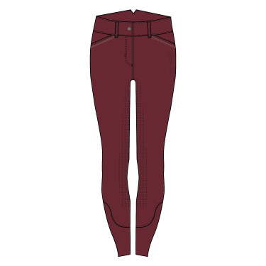 Pantalon d'équitation Euro-Star Emilie FullGrip Pomegranate