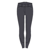 Pantalon d'équitation Easy Rider Emilie FullGrip Periscope Gris