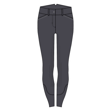Pantalon d'équitation Easy Rider Emilie FullGrip Periscope Gris