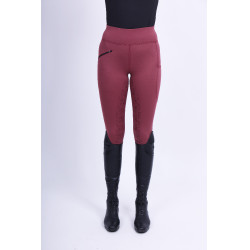 Legging d'équitation Easy Rider Dietse Winter FullGrip Red cheeks Rouge