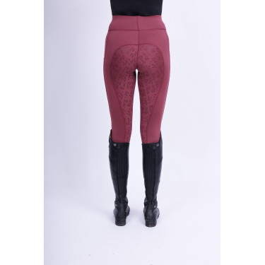 Legging d'équitation Easy Rider Dietse Winter FullGrip Red cheeks Rouge