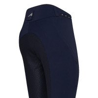 Pantalon d'équitation Euro-star Equitation Queen Diamond FullGrip été Evening blue Bleu