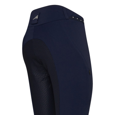 Pantalon d'équitation Euro-star Equitation Queen Diamond FullGrip été Evening blue Bleu