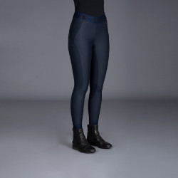 Legging d'équitation Euro-Star Athletic Fashion FullGrip Shiny navy Bleu