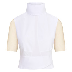 Crop top de compétition Euro-Star Flying Fearless Blanc nude Crop top de compétition Euro-Star Flying Fearless Blanc nude