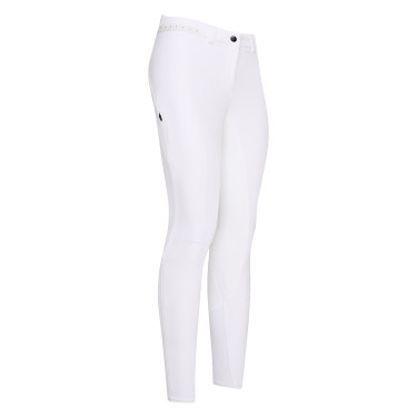 Pantalon d'équitation Euro-Star Equitation Queen Diamond FullGrip Blanc