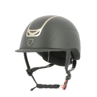 Casque Equithème Pepit Noir / or rose Casque Equithème Pepit Noir / or rose