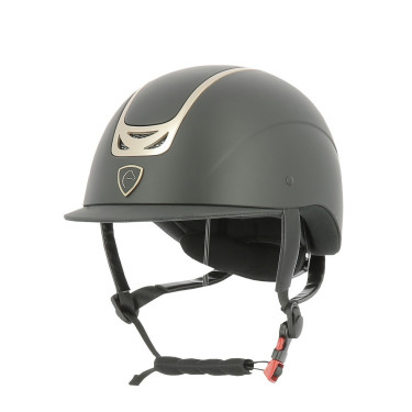 Casque Equithème Pepit Noir / or rose