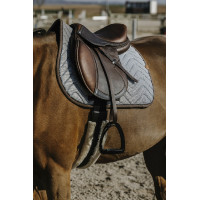 Tapis de selle Equithème Tweedytan Blanc
