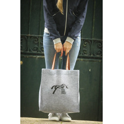 Sac Pénélope Feutre Gris / noir Sac Pénélope Feutre Gris / noir