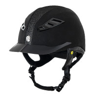 Casque Back on Track® EQ3 Lynx Microfibre/Strass Noir