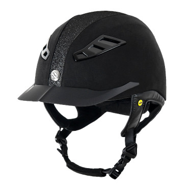 Casque Back on Track® EQ3 Lynx Microfibre/Strass Noir Casque Back on Track® EQ3 Lynx Microfibre/Strass Noir