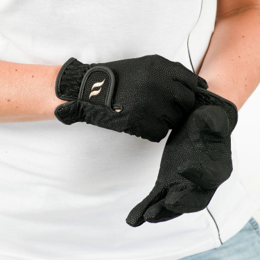 Gants d'équitation Back on Track® Noir Gants d'équitation Back on Track® Noir