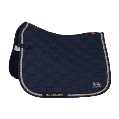 Tapis de selle de dressage Monaco B Vertigo Bleu marine foncé