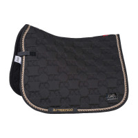 Tapis de selle de dressage Monaco B Vertigo Gris foncé asphalte